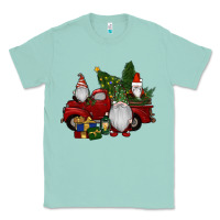 Seafoam christmas gnomes with truck Classic Tee - RanaPortraitStore