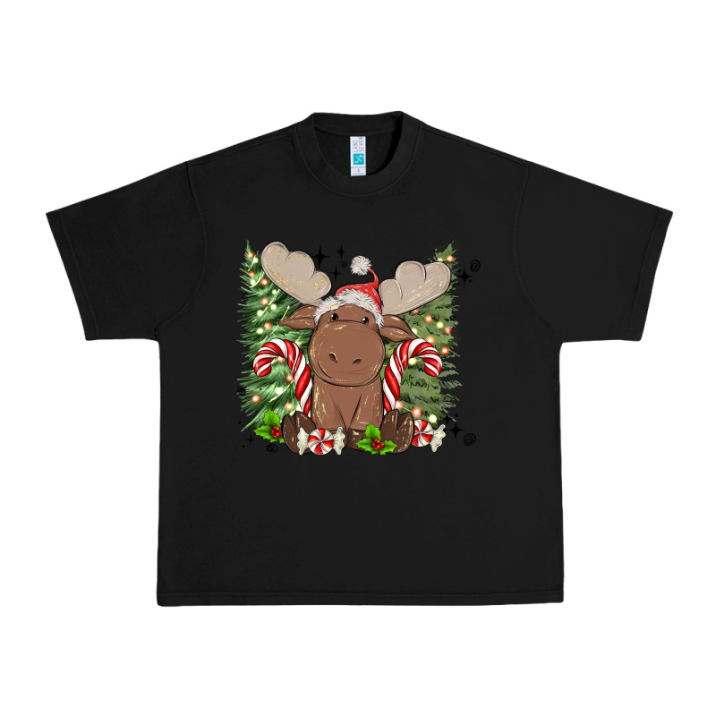 Christmas Reindeer Urban Heavy Tee by MaliasSmallBusiness | Teevron
