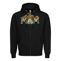 Black mom gnome Zipper Hoodie - Zillion Design Studio
