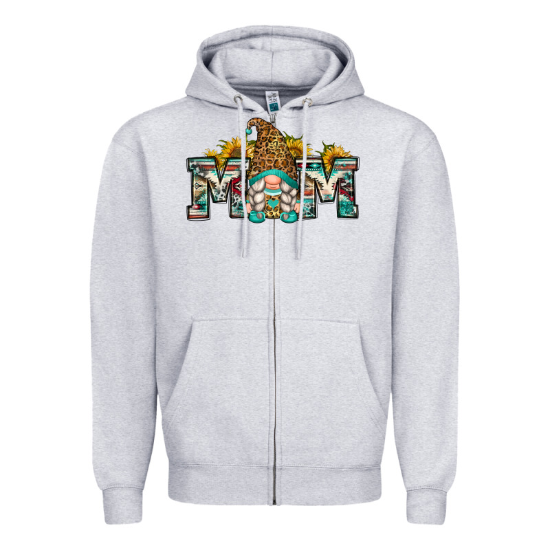 Mom Gnome Zipper Hoodie by Zillion Design Studio | Teevron