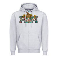 Heather Grey mom gnome Zipper Hoodie - Zillion Design Studio