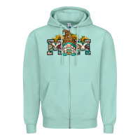 Seafoam mom gnome Zipper Hoodie - Zillion Design Studio