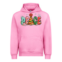 Fuchsia Pink peace Urban Hoodie - MaliasSmallBusiness