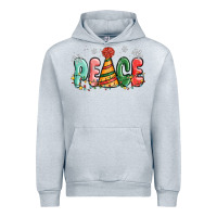 Heather Grey peace Urban Hoodie - MaliasSmallBusiness