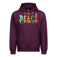 Mauve Wine peace Urban Hoodie - MaliasSmallBusiness