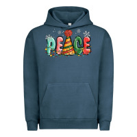 Pigment Midnight Navy peace Urban Hoodie - MaliasSmallBusiness