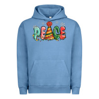 Pigment Pebble Blue peace Urban Hoodie - MaliasSmallBusiness