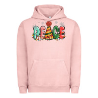 Pigment Salmon peace Urban Hoodie - MaliasSmallBusiness