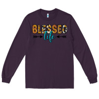 Plum blessed life Long Sleeve Tee - Zillion Design Studio