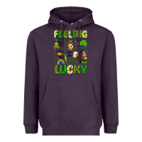 Plum feeling lucky Heavyweight Hoodie - Artiststas