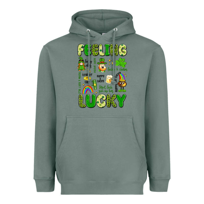 Feeling Lucky Heavyweight Hoodie by Artiststas | Teevron