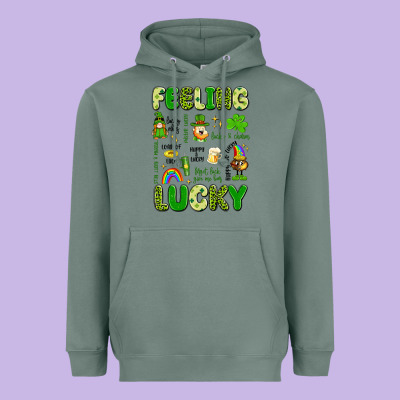 Feeling Lucky Heavyweight Hoodie Designed By Artiststas