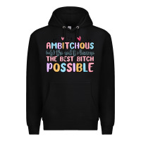 Black ambitchous (adj.) the need to become the best bitc Premium Hoodie - MaliasSmallBusiness