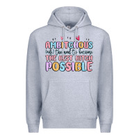 Heather Grey ambitchous (adj.) the need to become the best bitc Premium Hoodie - MaliasSmallBusiness