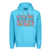 Ocean Blue ambitchous (adj.) the need to become the best bitc Premium Hoodie - MaliasSmallBusiness