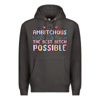 Smoke ambitchous (adj.) the need to become the best bitc Premium Hoodie - MaliasSmallBusiness