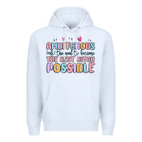 White ambitchous (adj.) the need to become the best bitc Premium Hoodie - MaliasSmallBusiness