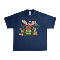 Navy christmas reindeer Urban Heavy Tee - MaliasSmallBusiness