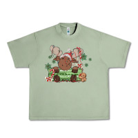Oil Green christmas reindeer Urban Heavy Tee - MaliasSmallBusiness