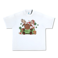 White christmas reindeer Urban Heavy Tee - MaliasSmallBusiness