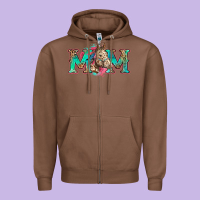 Mom Horse Zipper Hoodie Designed By Zillion Design Studio