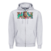 Heather Grey mom horse Zipper Hoodie - Zillion Design Studio