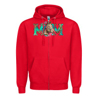 Red mom horse Zipper Hoodie - Zillion Design Studio