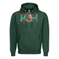 Sports Green mom horse Zipper Hoodie - Zillion Design Studio