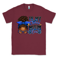 Burgundy in my cheer mom era afro messy bun Classic Tee - texasbilliewilder
