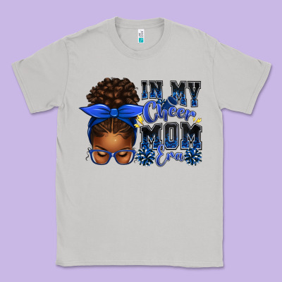 In My Cheer Mom Era Afro Messy Bun Classic Tee Designed By Texasbilliewilder