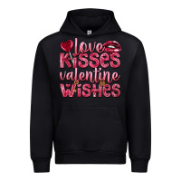 Black love kisses valentine wishes Urban Hoodie - NancyCooperArtShop