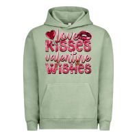 Pigment Oil Green love kisses valentine wishes Urban Hoodie - NancyCooperArtShop