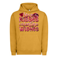 Pigment Peanut Butter love kisses valentine wishes Urban Hoodie - NancyCooperArtShop