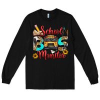 Black school bus monitor Long Sleeve Tee - texasbilliewilder