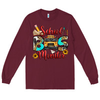 Burgundy school bus monitor Long Sleeve Tee - texasbilliewilder