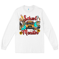 White school bus monitor Long Sleeve Tee - texasbilliewilder