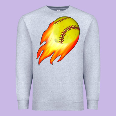 Softball Premium Sweatshirt Designed By Jahusdesignshop