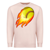 Pale Pink softball Premium Sweatshirt - JahusDesignShop