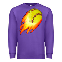 Purple softball Premium Sweatshirt - JahusDesignShop