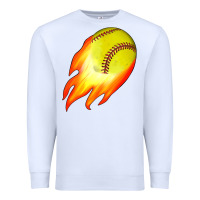 White softball Premium Sweatshirt - JahusDesignShop