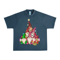 Midnight Navy christmas tree Urban Heavy Tee - MaliasSmallBusiness