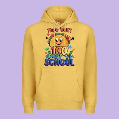 Taco Bout 100 Days Of School Premium Hoodie Designed By Maliassmallbusiness