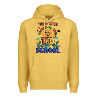 Antique Gold taco bout 100 days of school Premium Hoodie - MaliasSmallBusiness