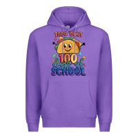 Purple taco bout 100 days of school Premium Hoodie - MaliasSmallBusiness