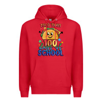 Red taco bout 100 days of school Premium Hoodie - MaliasSmallBusiness