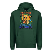 Sports Green taco bout 100 days of school Premium Hoodie - MaliasSmallBusiness