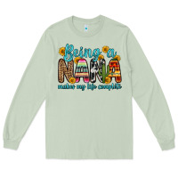Matcha being a nana makes my life complete Long Sleeve Tee - Zillion Design Studio