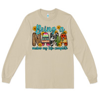 Mushroom being a nana makes my life complete Long Sleeve Tee - Zillion Design Studio
