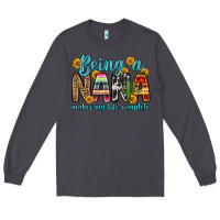 Smoke being a nana makes my life complete Long Sleeve Tee - Zillion Design Studio