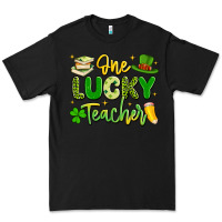 Black one lucky teacher Premium Tee - Artiststas